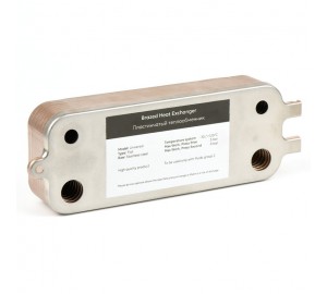 Теплообменник вторичный 16 пластин для котлов Bosch Gaz 6000 W 24C, Buderus Logamax U072-24K (87186446250)