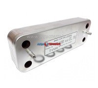 Теплообменник ГВС 12 пластин Bosch Gaz 3000 W, Buderus Logamax U032, U034, Junkers Euroline (87054062870)