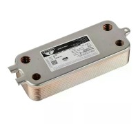 Теплообменник вторичный Zilmet 16 пластин для Bosch Gaz 6000 W 24C, Buderus Logamax U072-24K (87186446250)